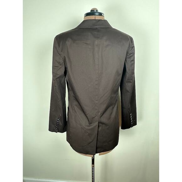 Chico's Women's Brown Animal Print Lining Single Button Blazer Size Small - Picture 2 of 9